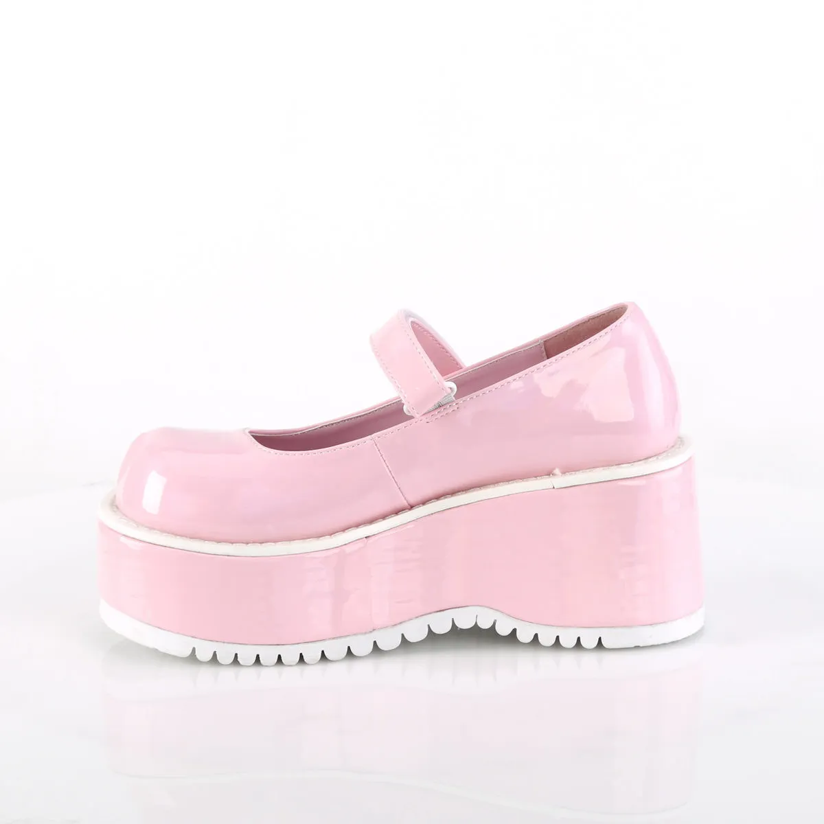 3 Inch Platform DOLLIE-01 Baby Pink Holo