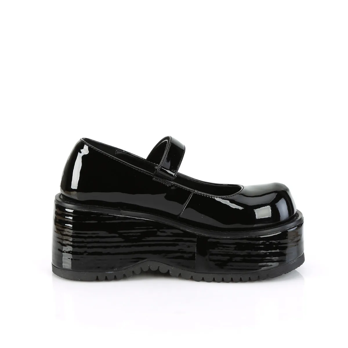 3 Inch Platform DOLLIE-01 Black Patent