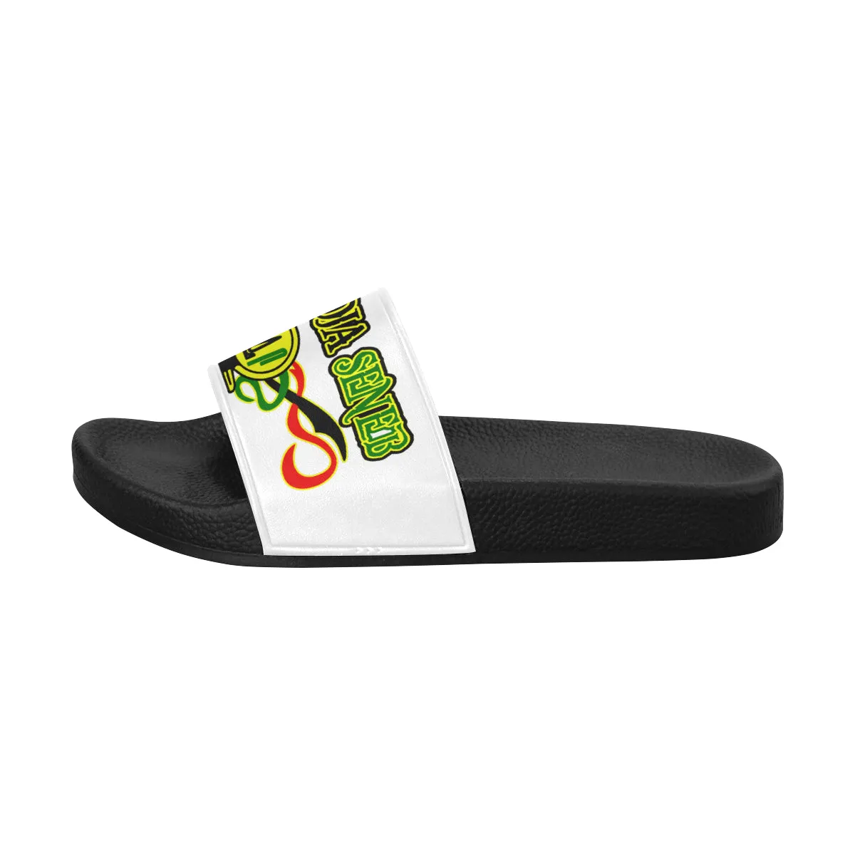 ANKH UDJA SENEB SHEN WHT Men's Slide Sandals