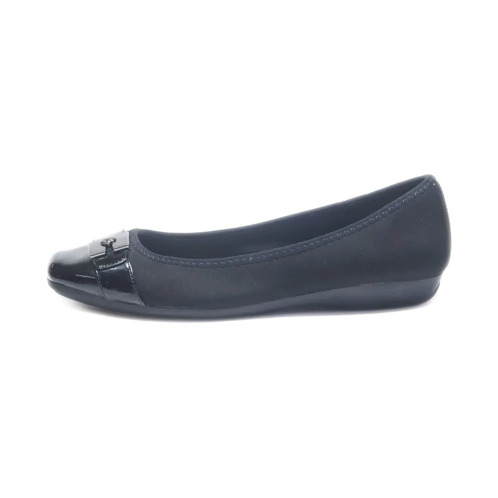 Anne Klein Ballerinas Fabric Black Colour For Women