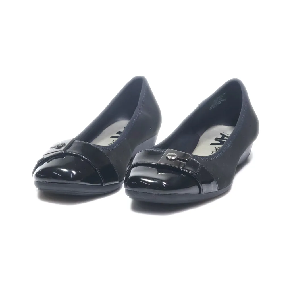 Anne Klein Ballerinas Fabric Black Colour For Women