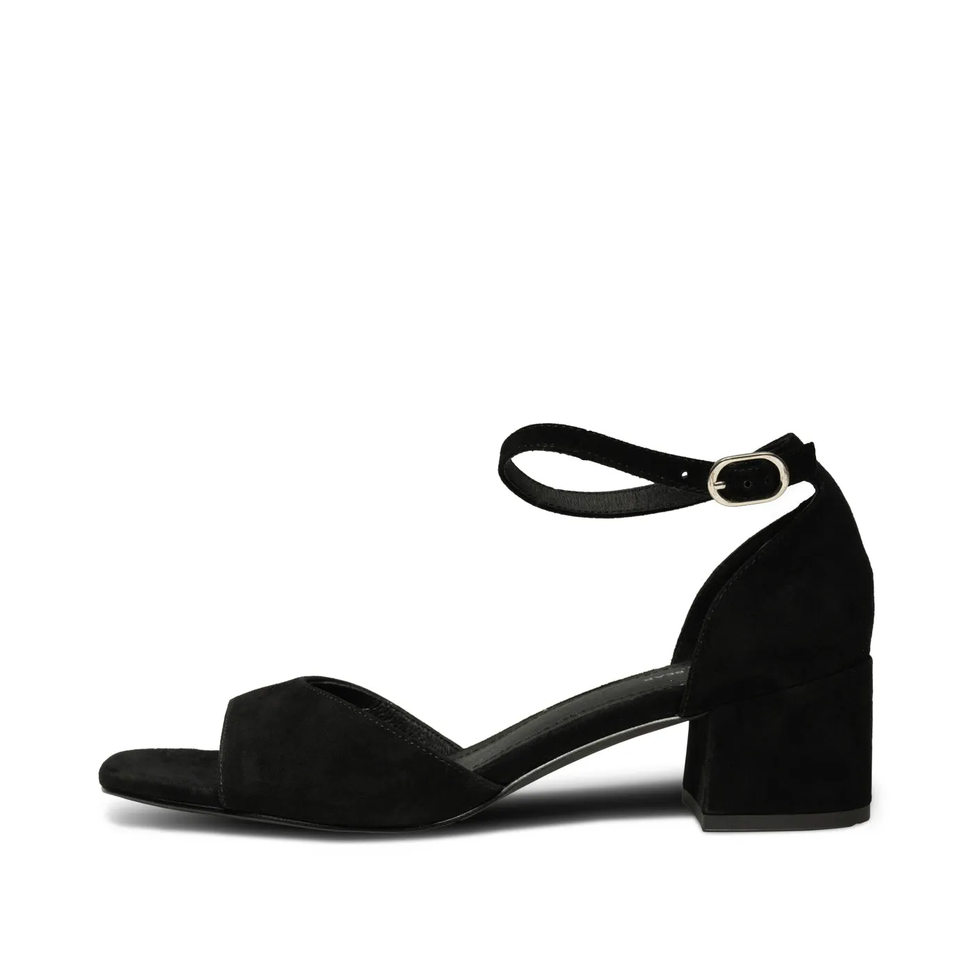 Anni sandal suede - BLACK