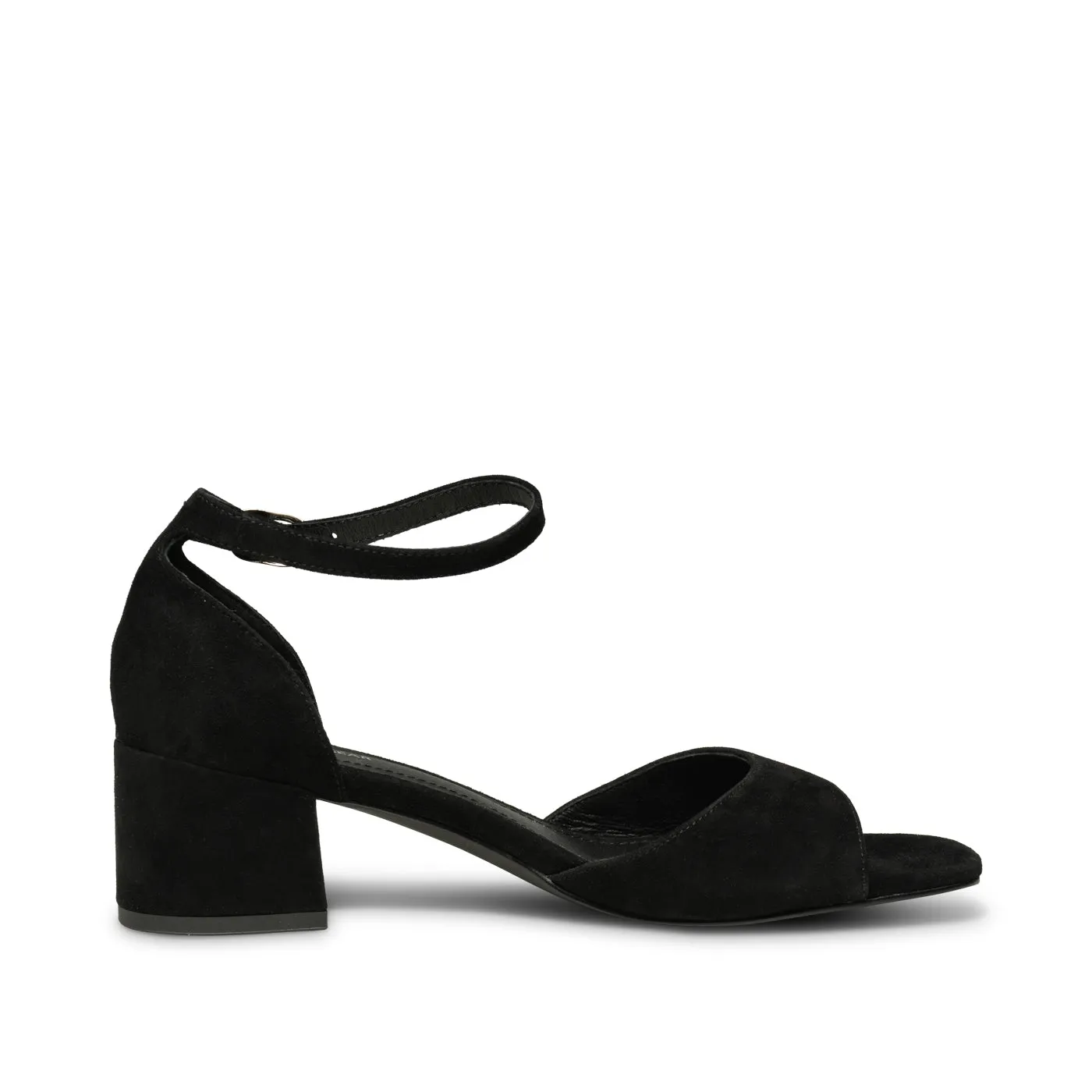 Anni sandal suede - BLACK