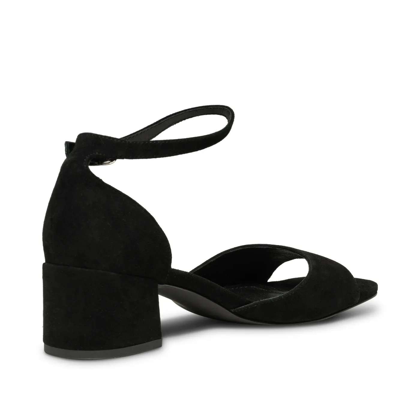 Anni sandal suede - BLACK