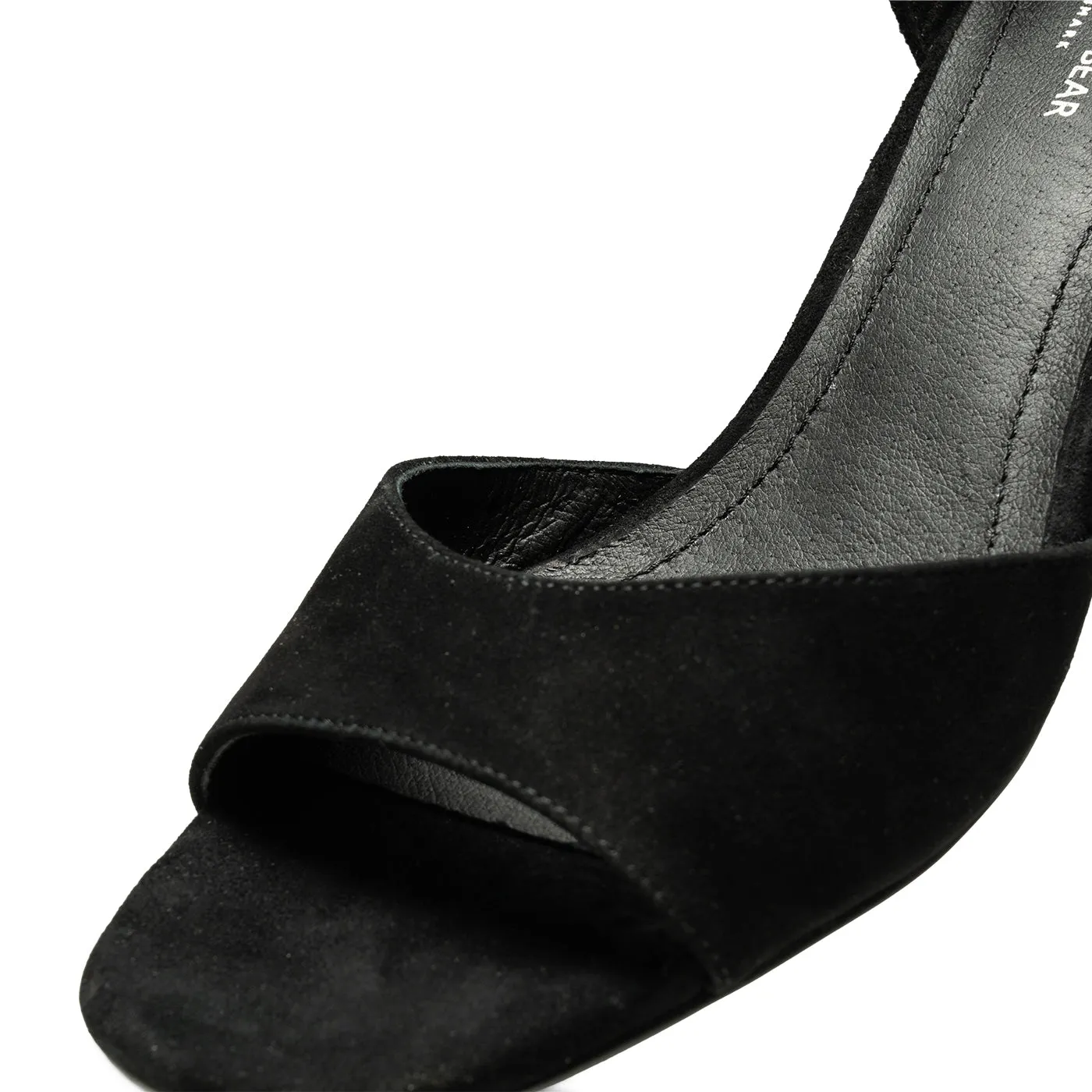 Anni sandal suede - BLACK