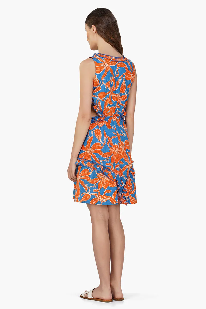 Apricot Beauty Printed Short Dress