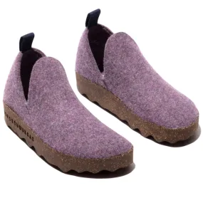 Asportuguesas AW24-City Mono Purple Felt and Brown Sole