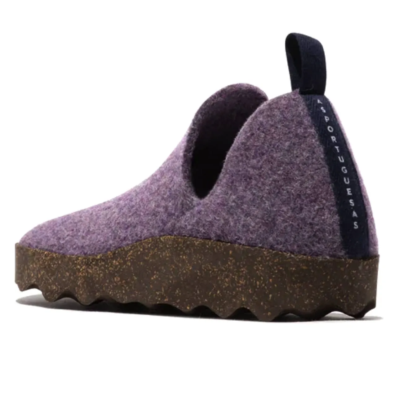 Asportuguesas AW24-City Mono Purple Felt and Brown Sole