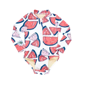 Baby Girls Arden Suit - Watermelon Puzzle