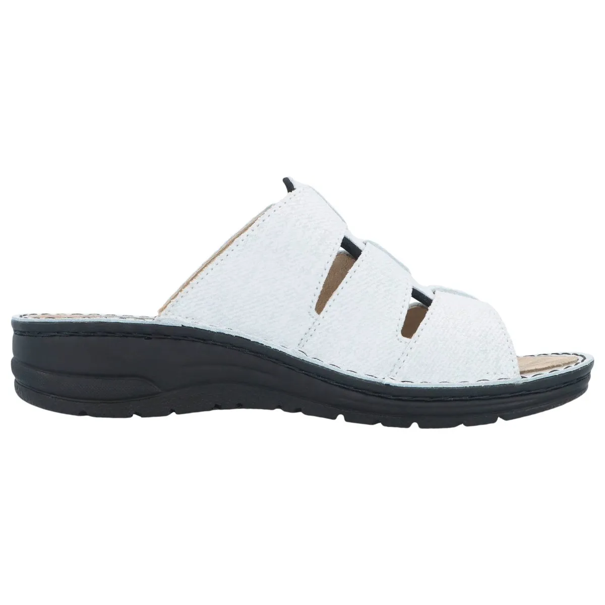 Berkemann Senta Women's Sandal In Pearl White Leather