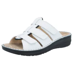 Berkemann Senta Women's Sandal In Pearl White Leather