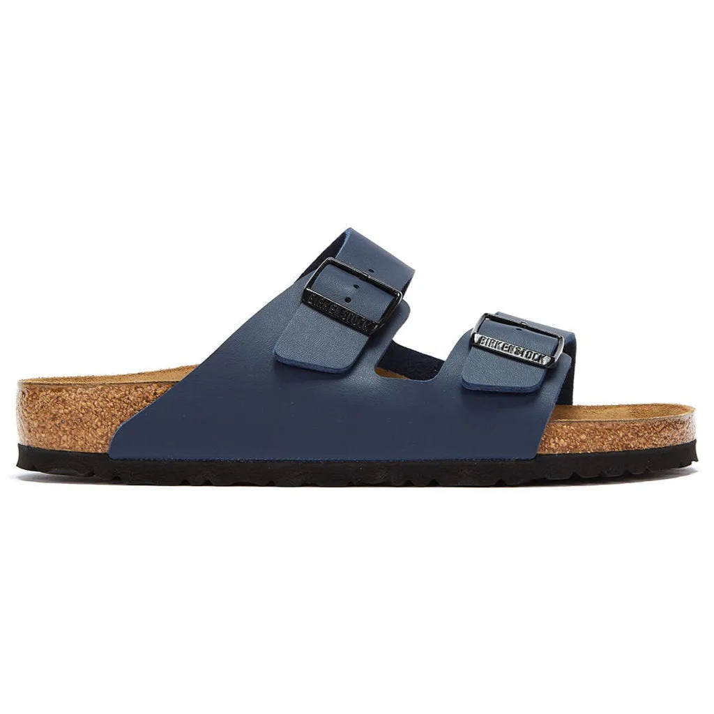 Birkenstock Arizona Blue Womens Birko-Flor Slip-On Open-Back Sandals - UK 7