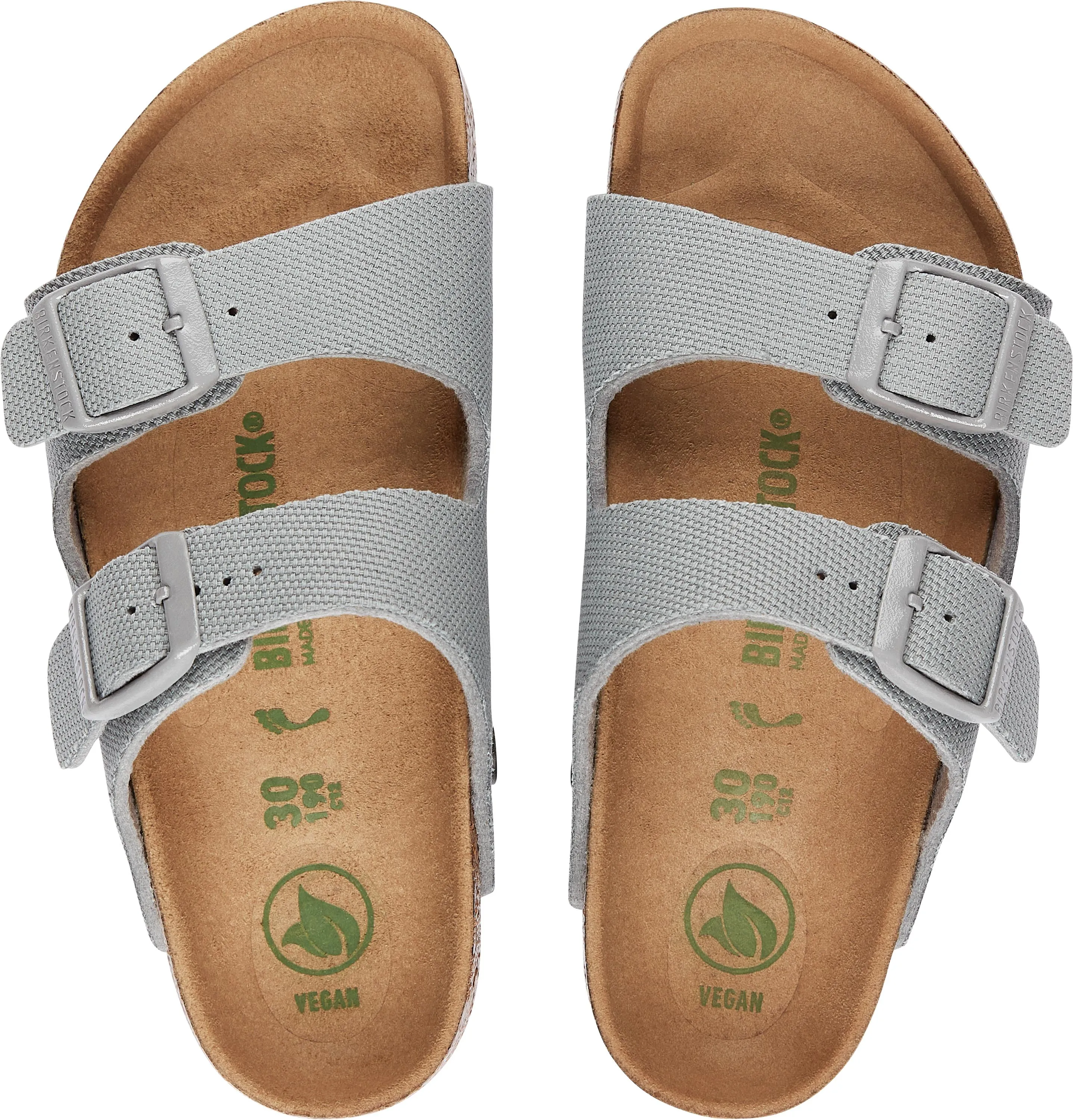 Birkenstock Arizona Kids Canvas Boys Girls Stone Vegan Sandal