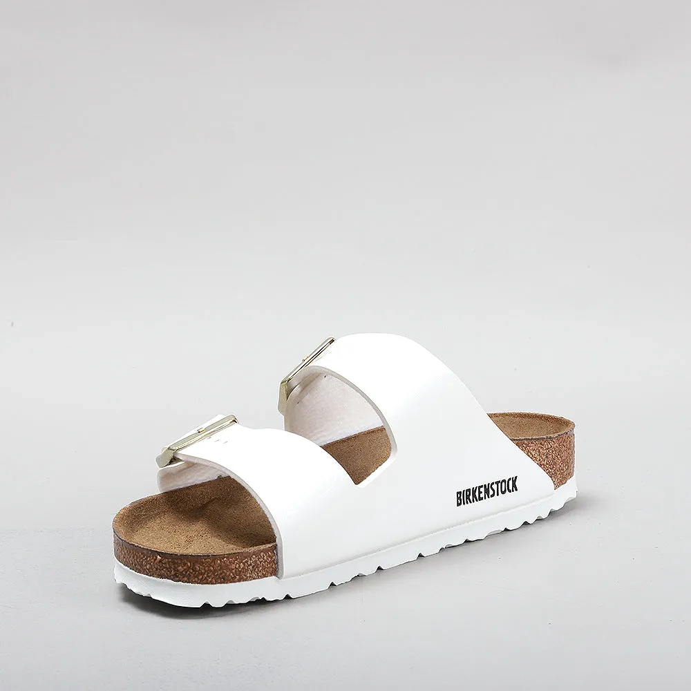 BIRKENSTOCK ARIZONA PATENT WHITE - REGULAR FIT