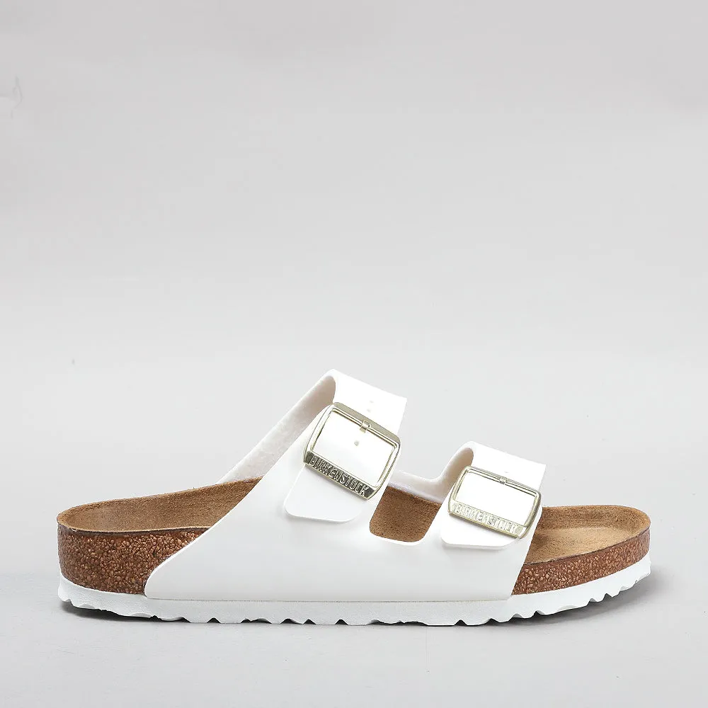 BIRKENSTOCK ARIZONA PATENT WHITE - REGULAR FIT