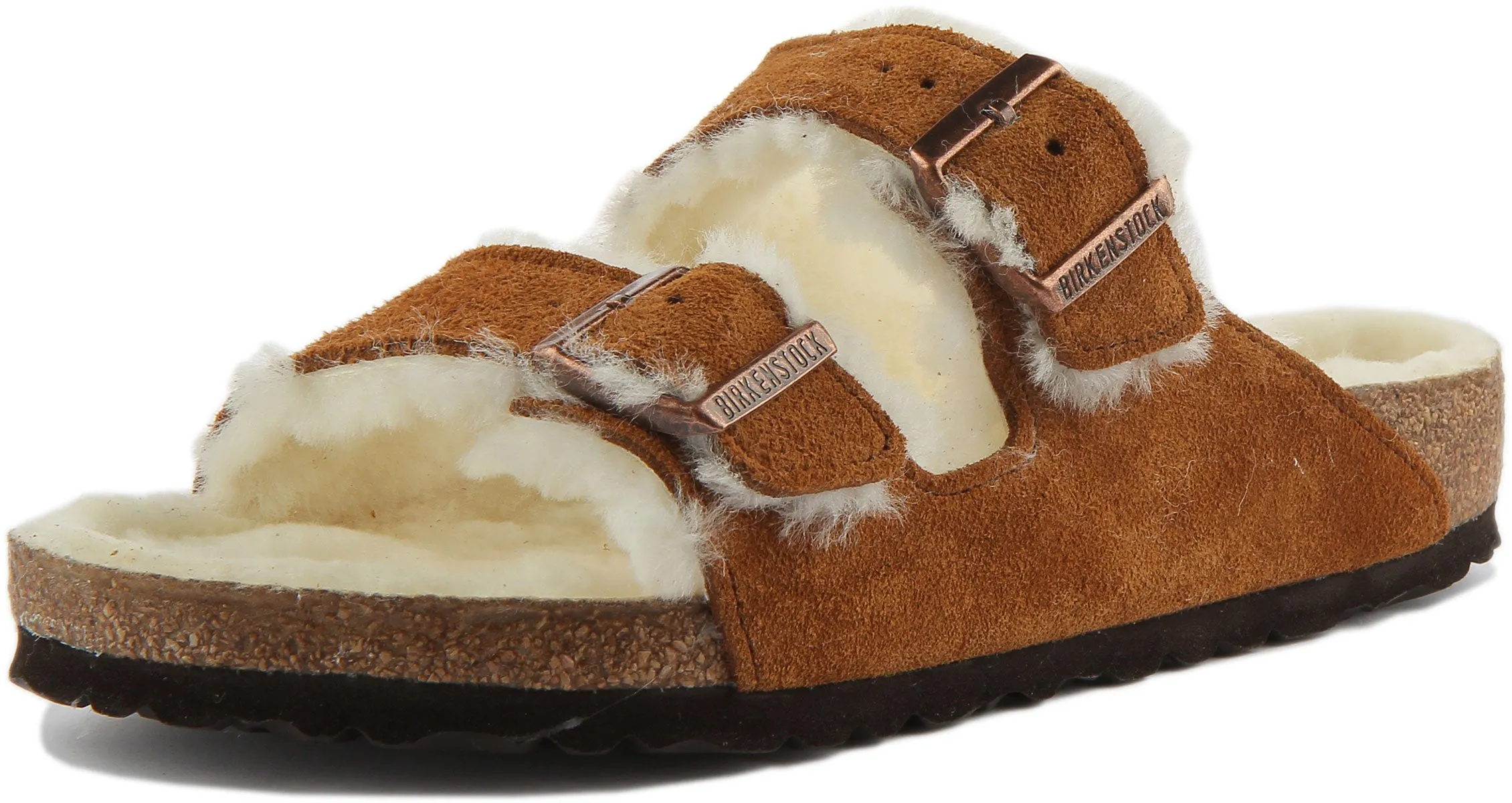 Birkenstock Arizona Shearling In Mink | Regular Fit