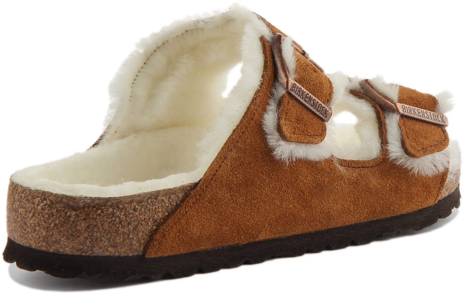 Birkenstock Arizona Shearling In Mink | Regular Fit