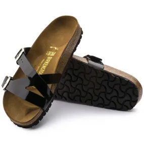 Birkenstock Yao Patent Black Birko Flor Narrow  Width