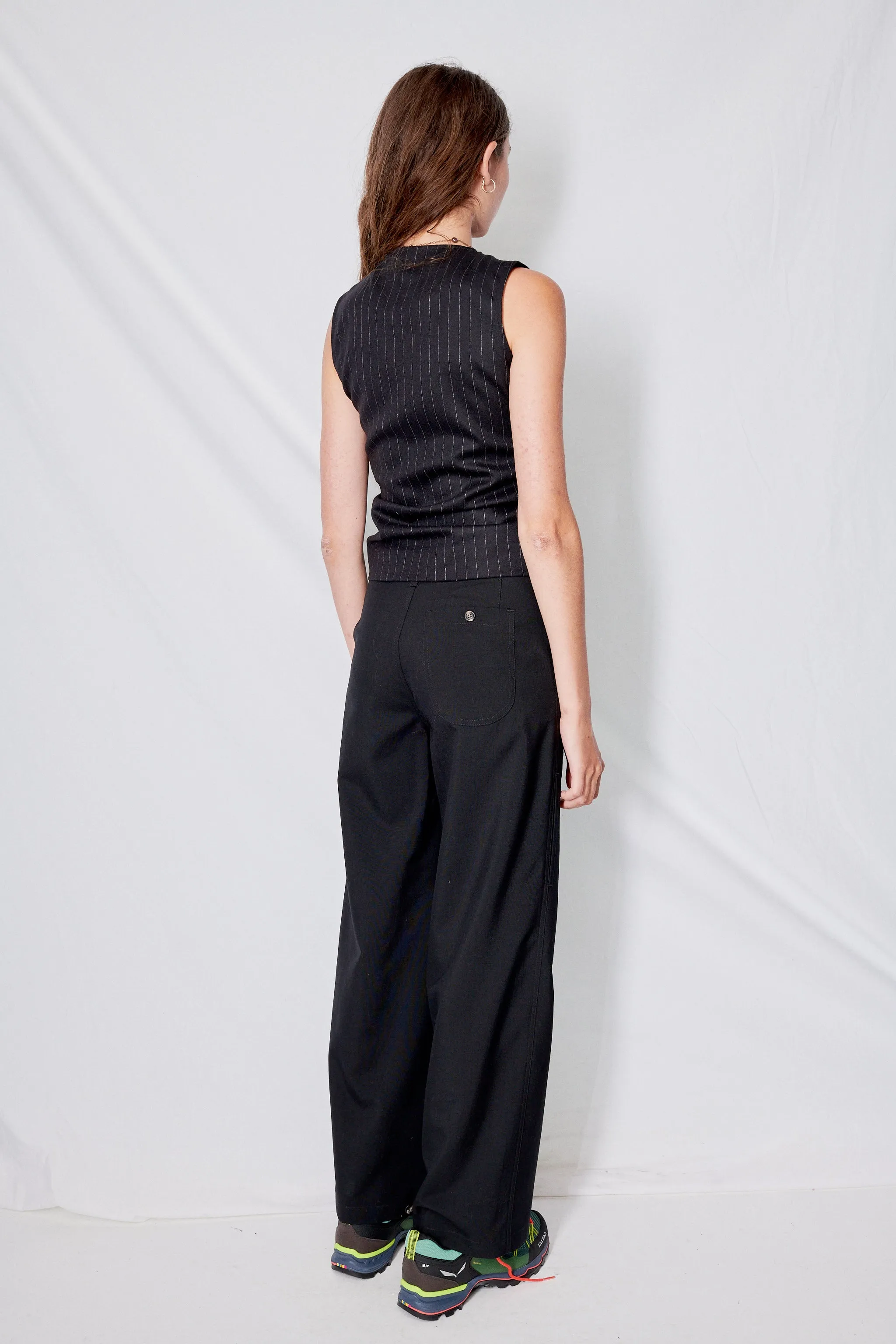 Black Suiting Full Pant