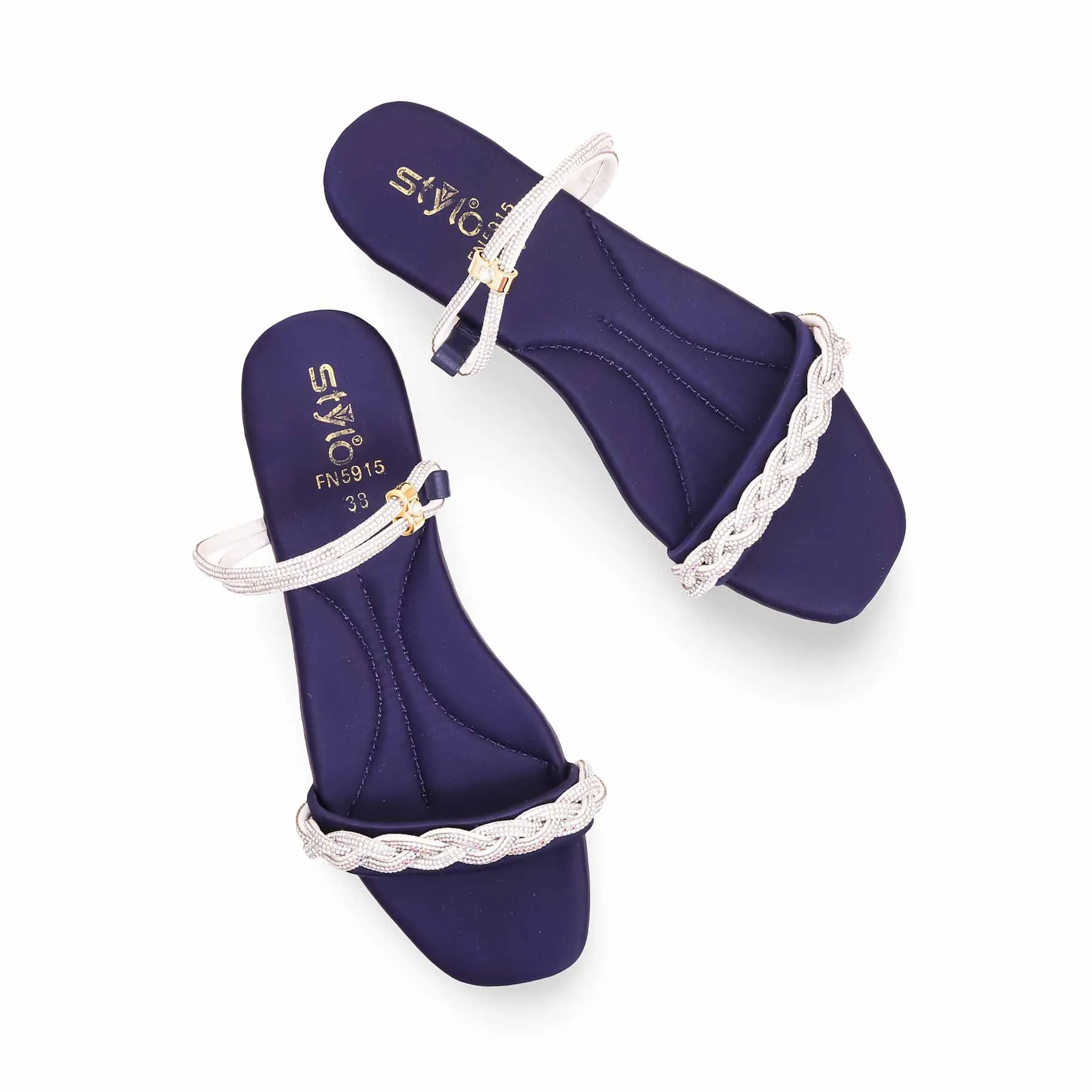 Blue Fancy Sandal FN5915