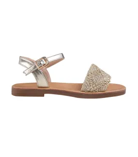 Brielle Kids Sandals for Girls - Gold