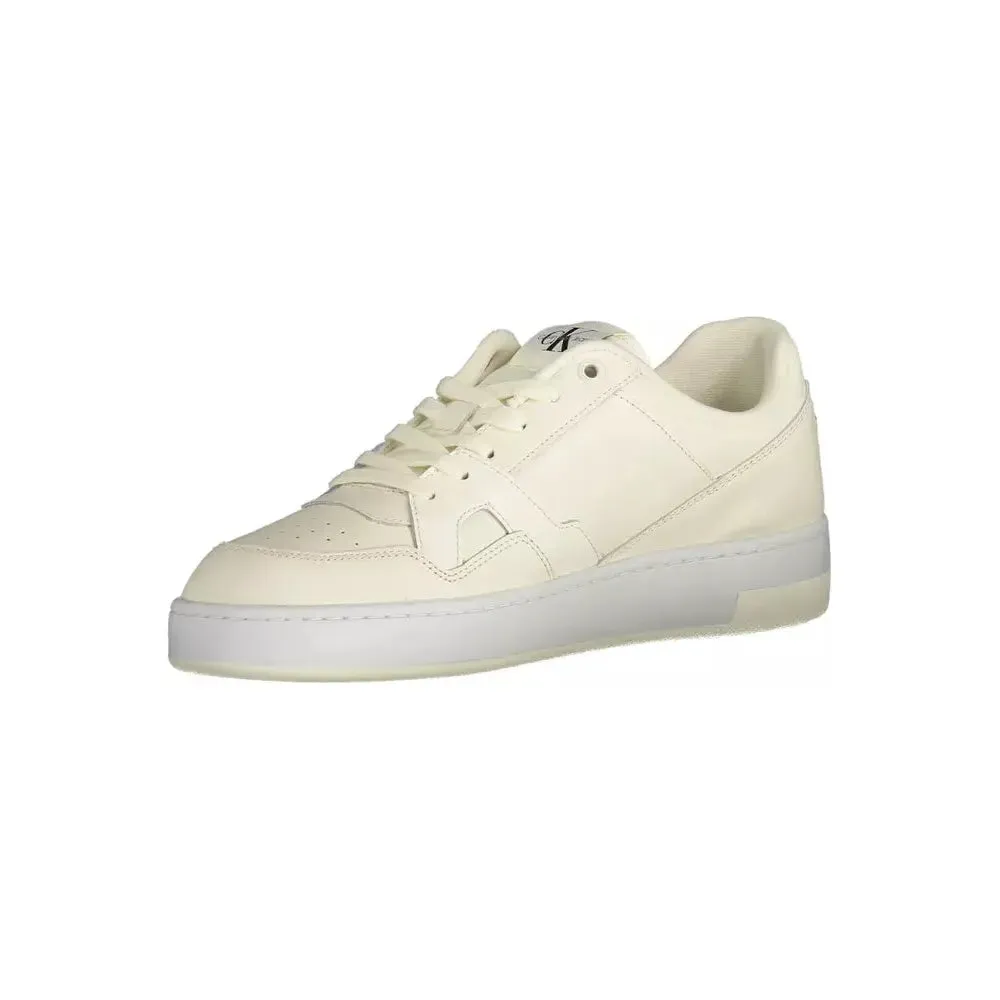 Calvin Klein White Leather Men Sneaker