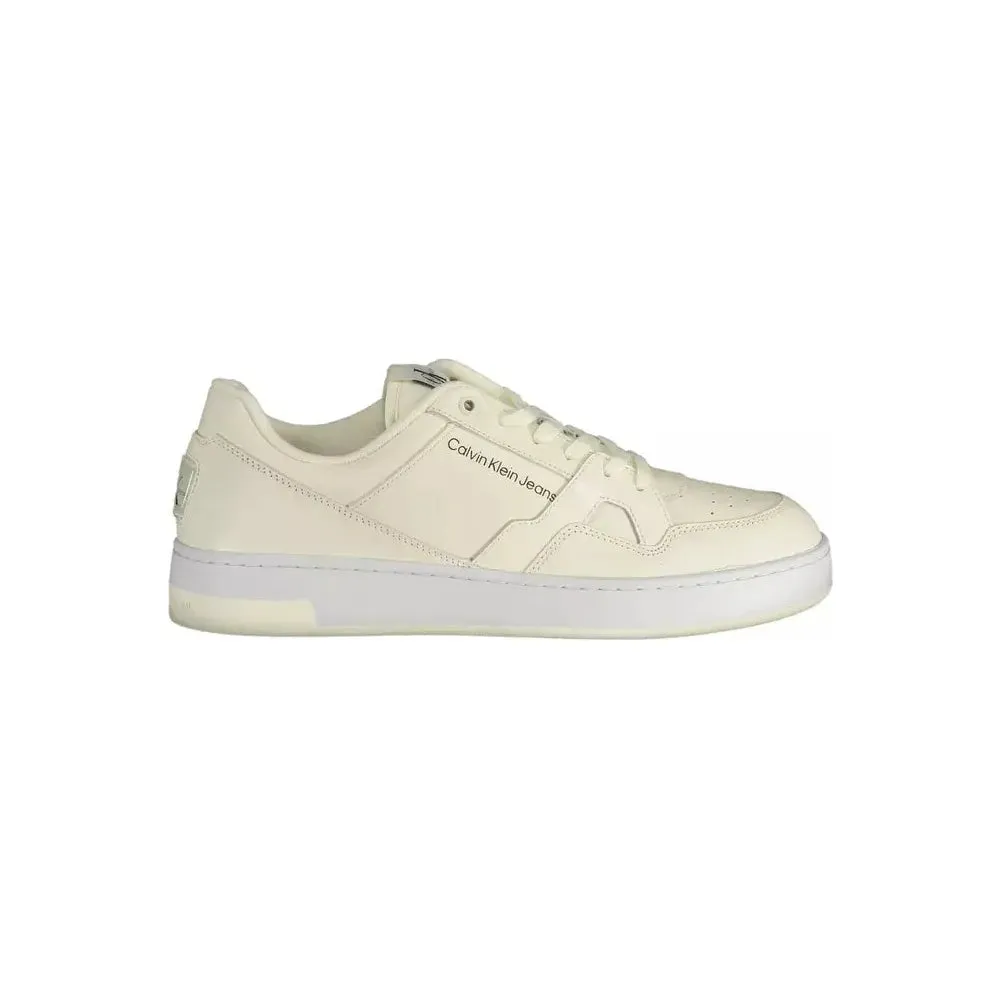 Calvin Klein White Leather Men Sneaker