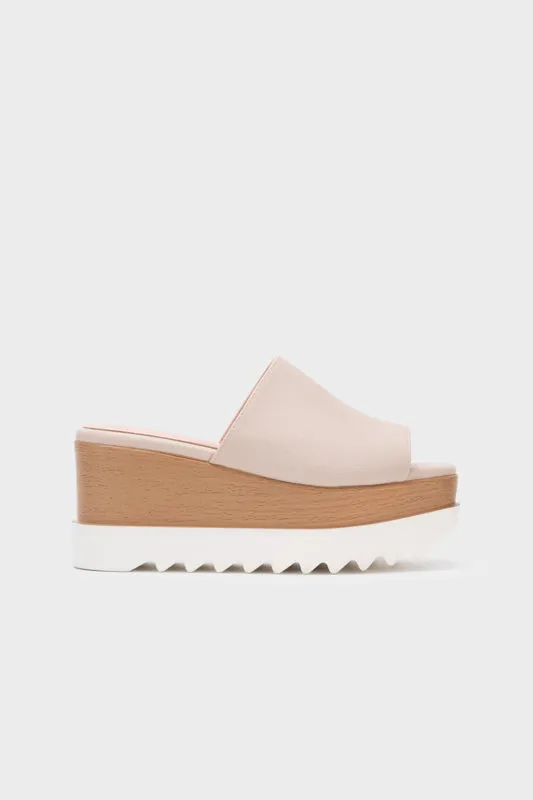 CASUAL PLATFORM WEDGE HEEL SLIDE