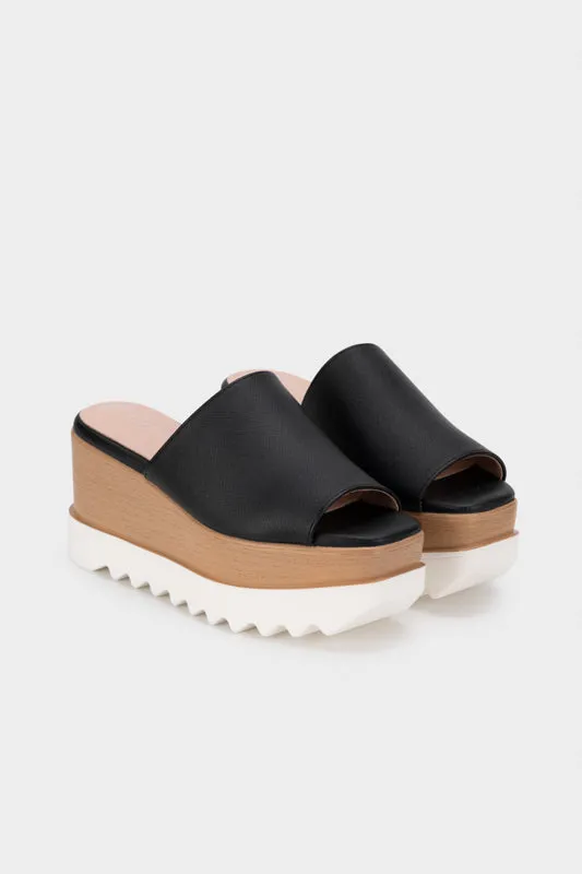 CASUAL PLATFORM WEDGE HEEL SLIDE