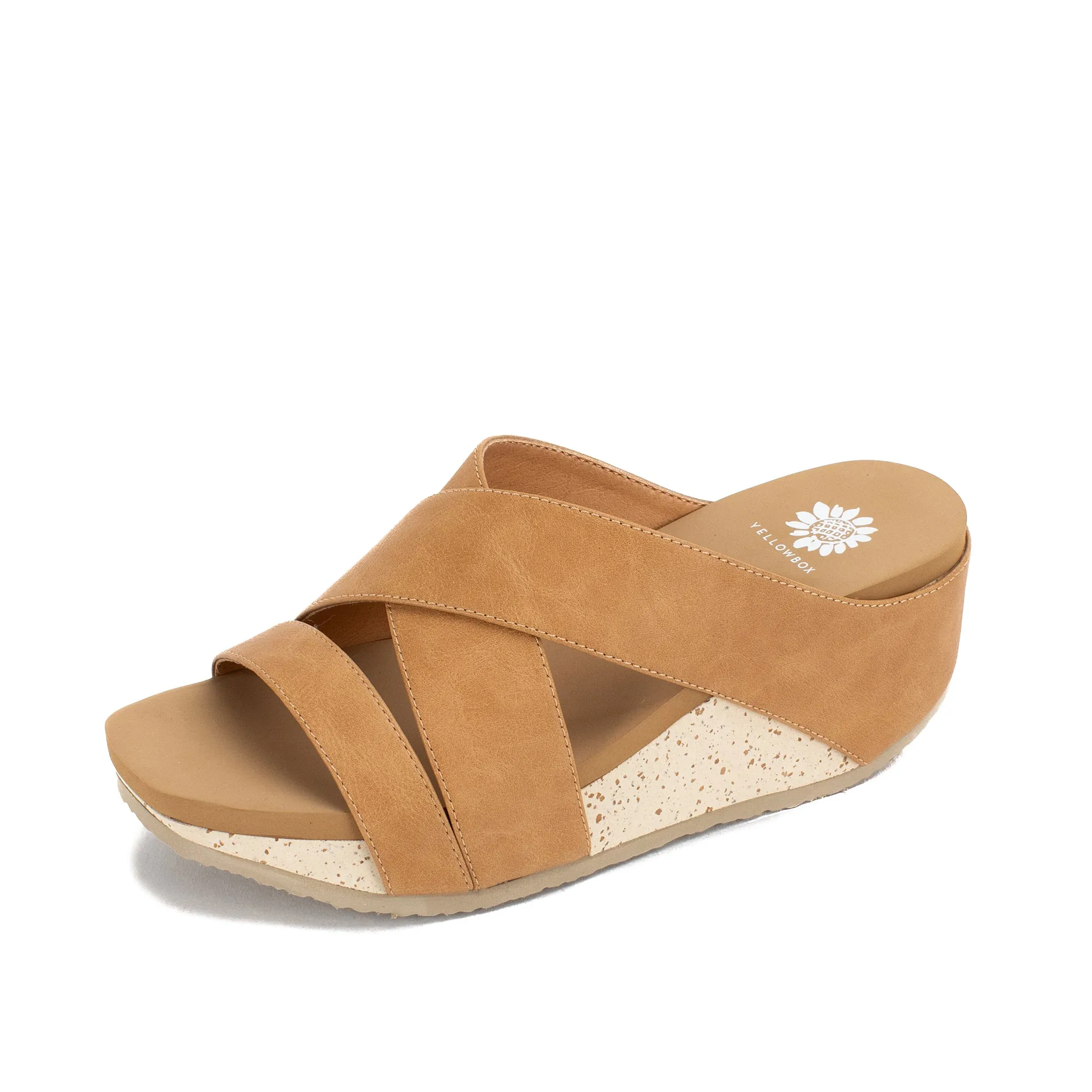 Chela Crossband Wedge Sandal