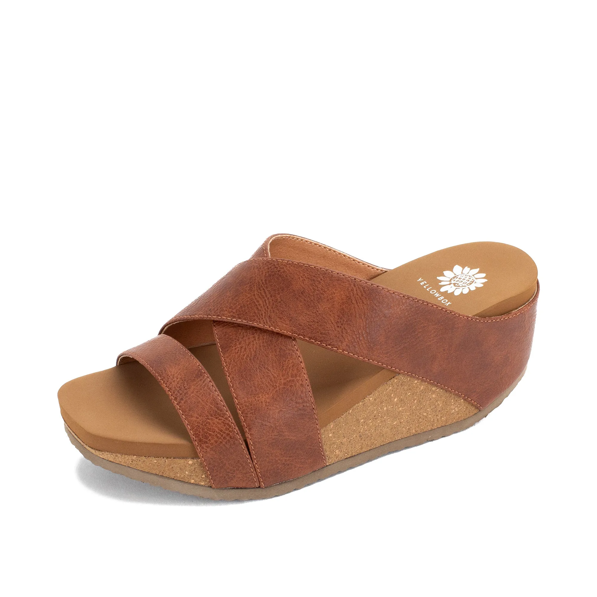 Chela Crossband Wedge Sandal