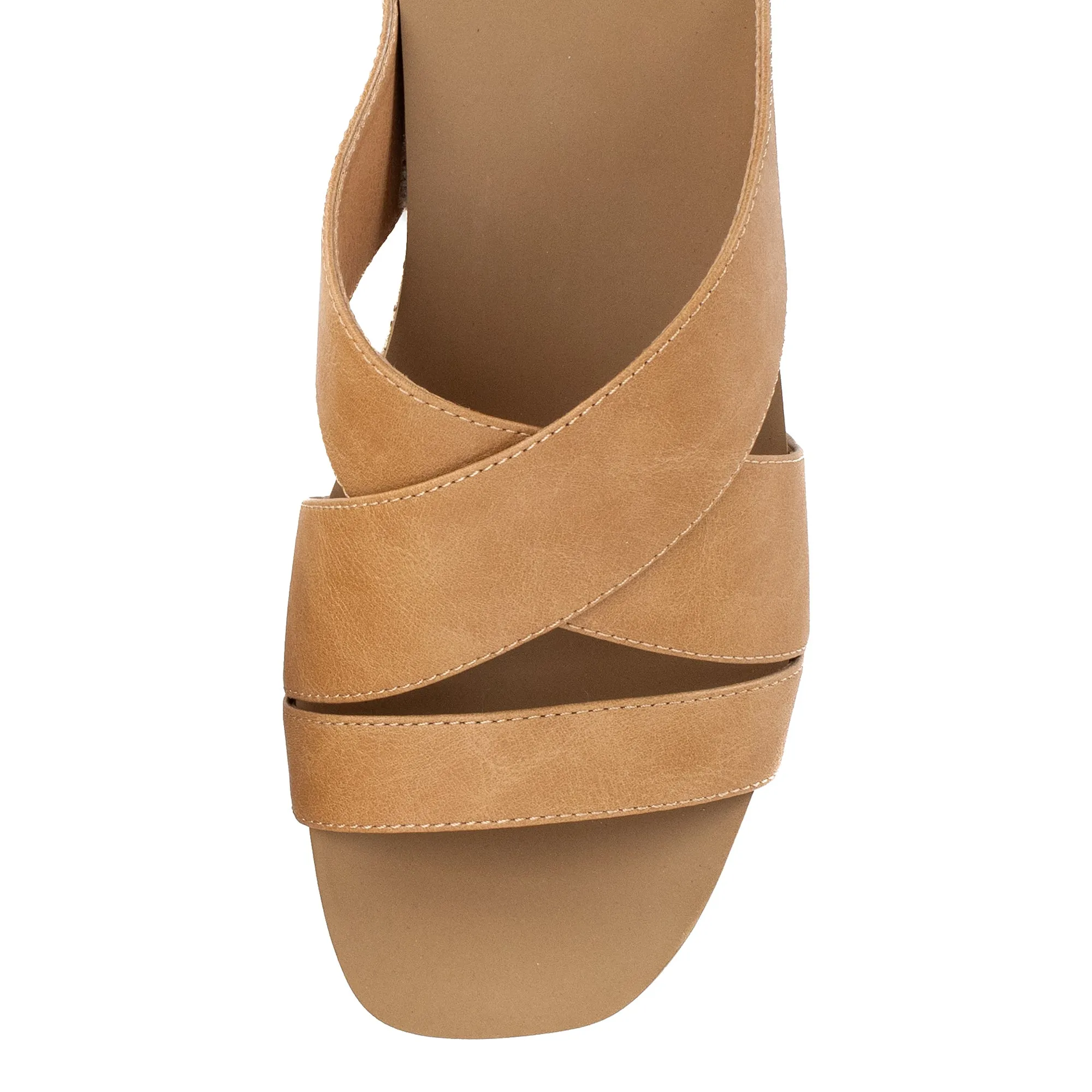 Chela Crossband Wedge Sandal