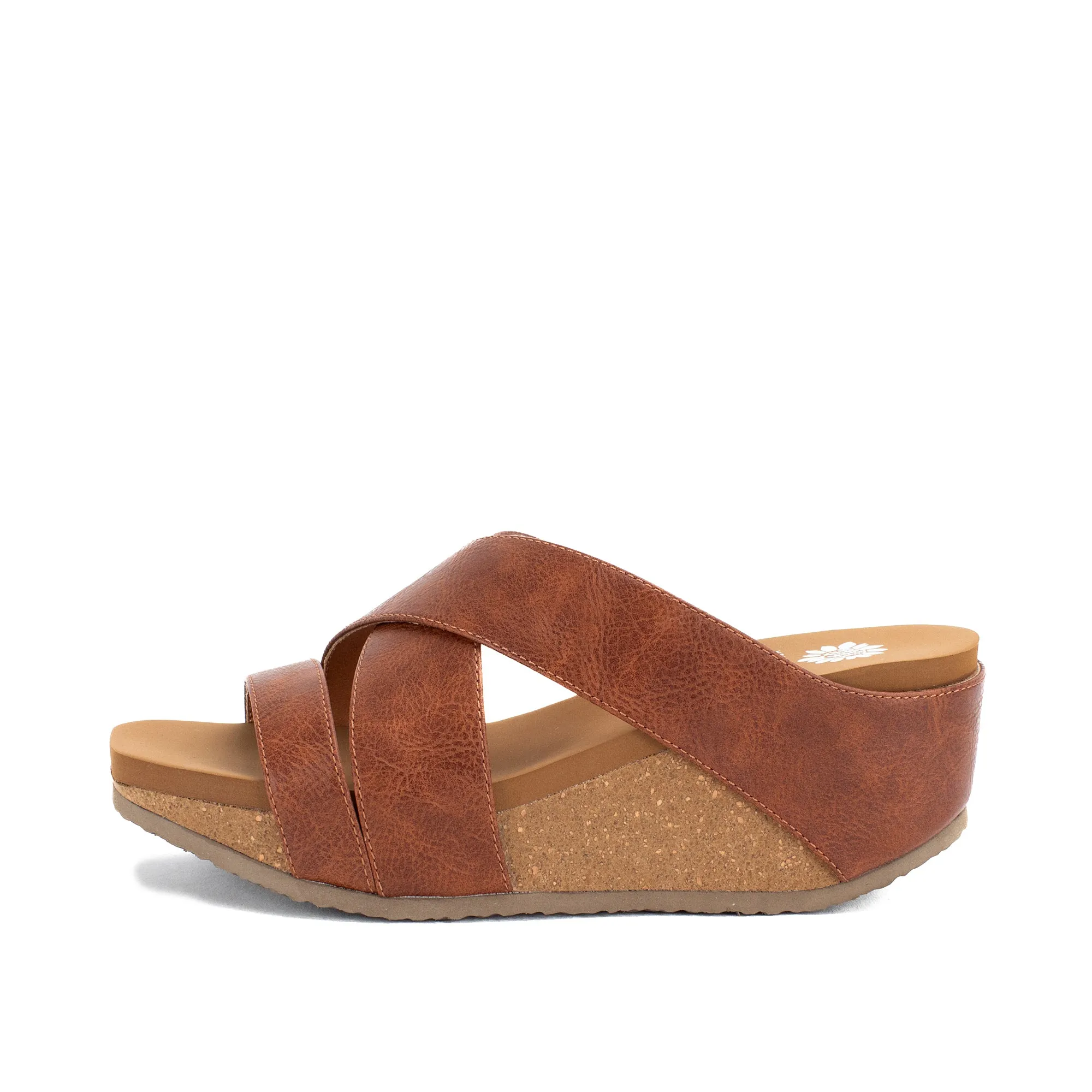 Chela Crossband Wedge Sandal