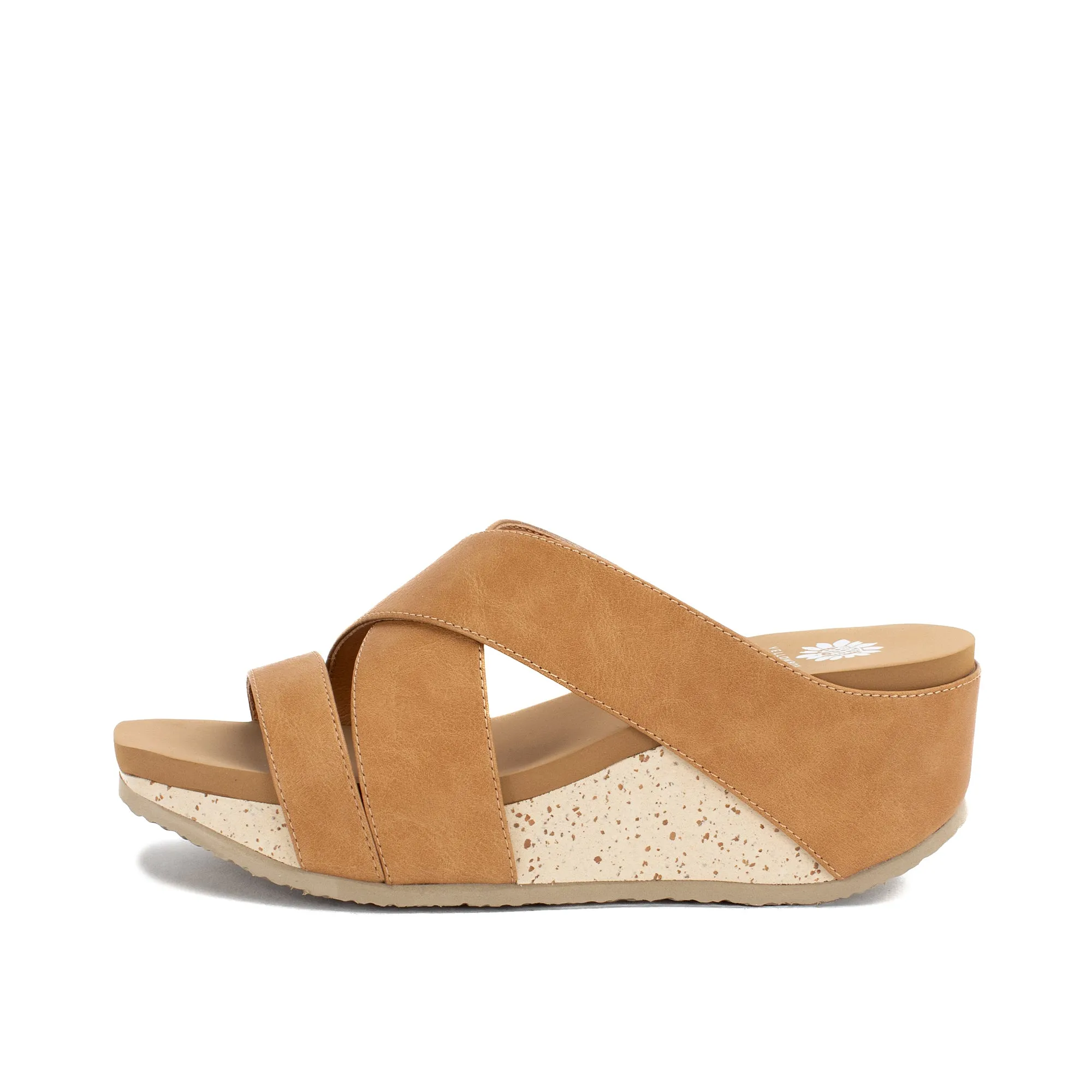 Chela Crossband Wedge Sandal