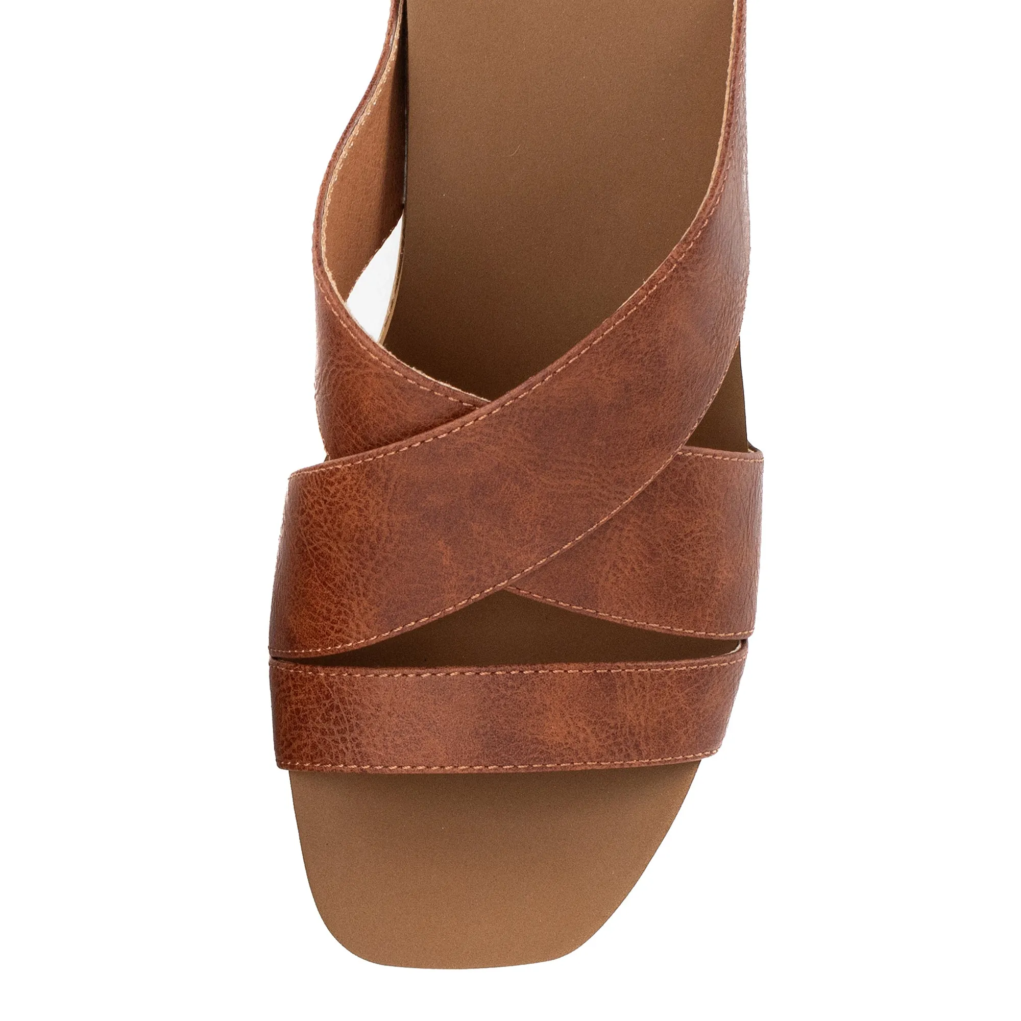 Chela Crossband Wedge Sandal