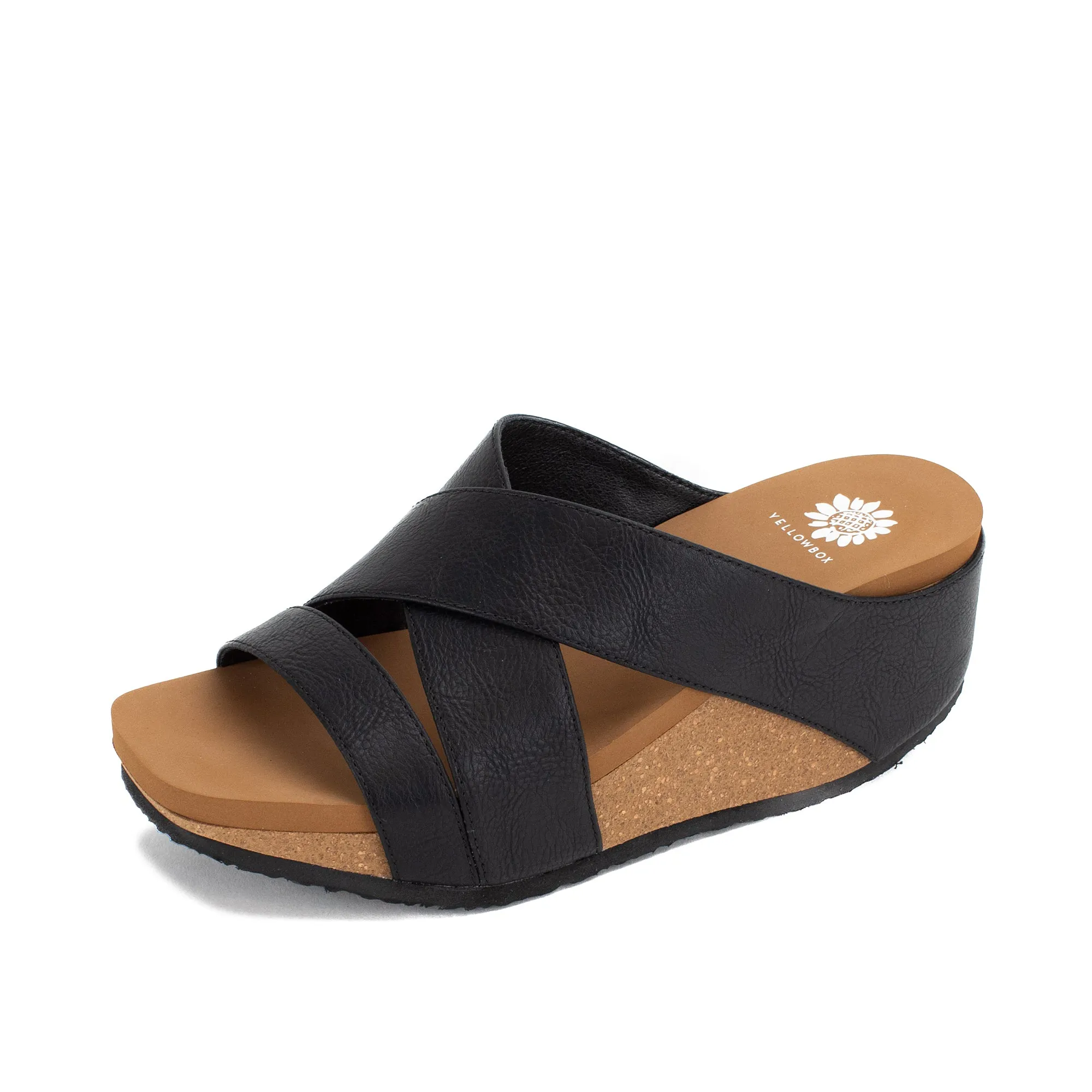 Chela Crossband Wedge Sandal