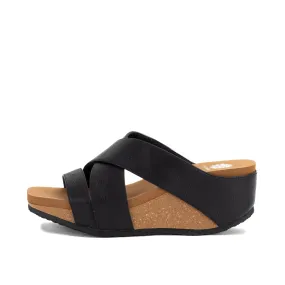 Chela Crossband Wedge Sandal