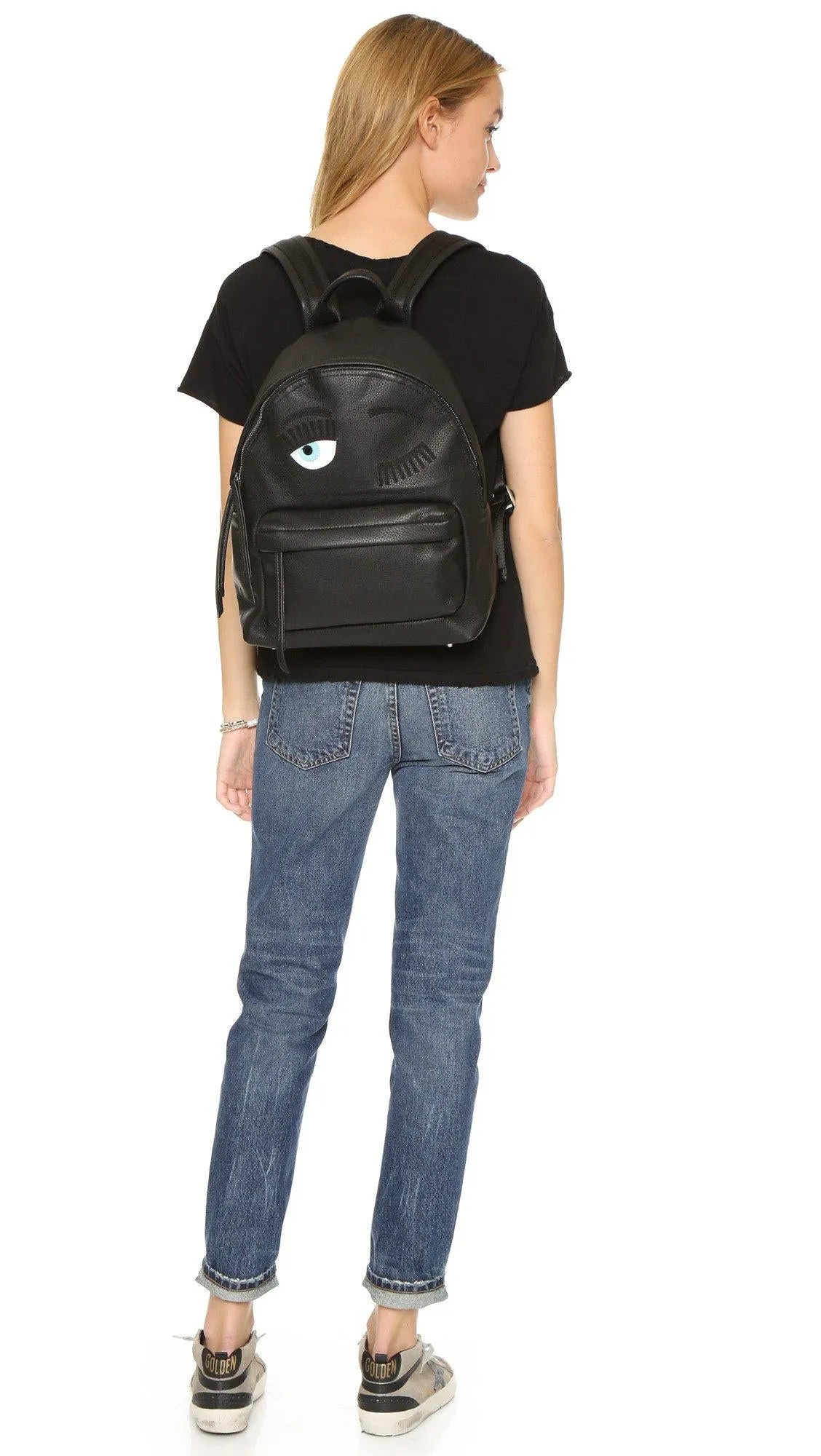 Chiara Ferragni - Black Flirting Backpack