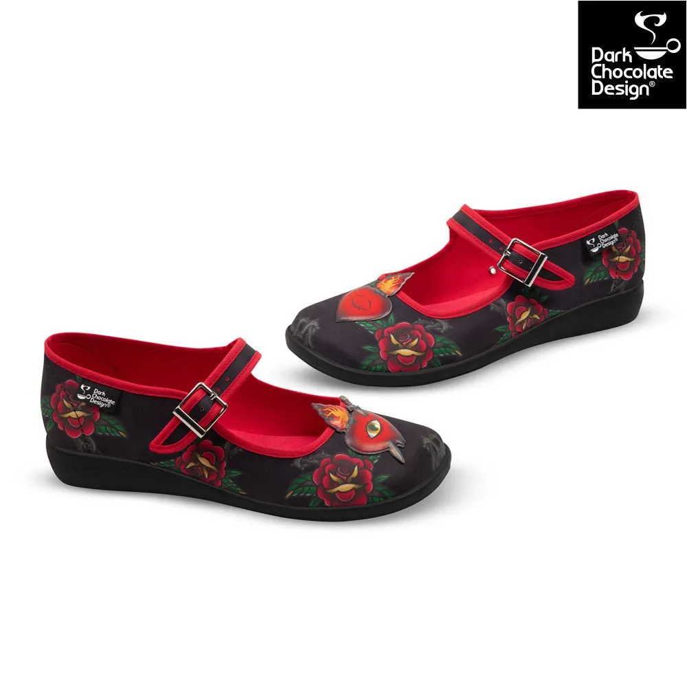 Chocolaticas® HEART Women's Mary Jane Flat