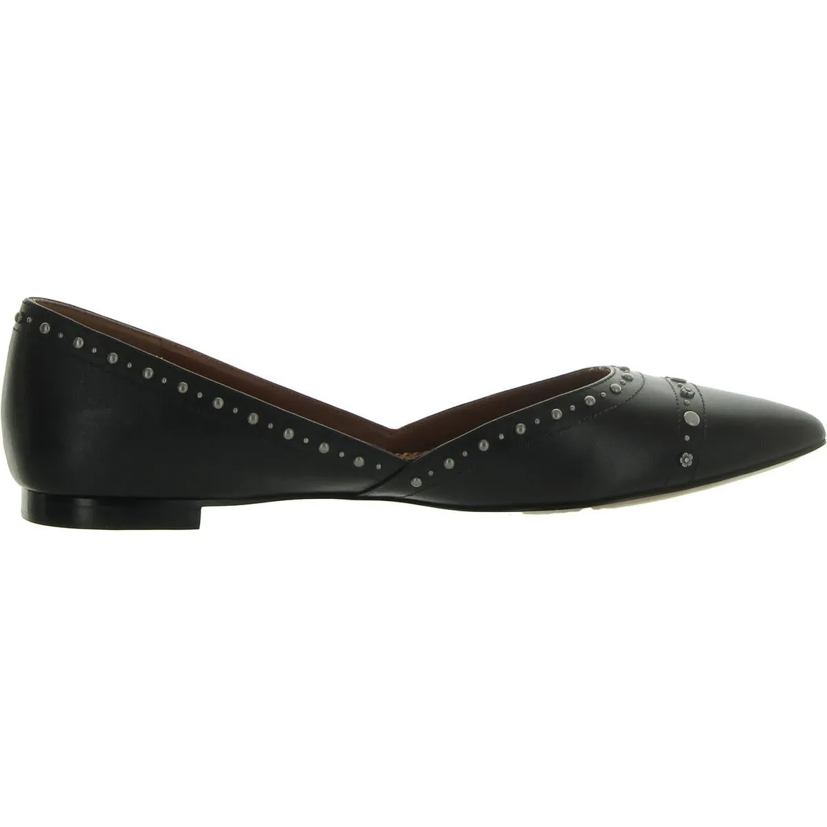 Coach Womens Leather Pointed Toe Ballet Flats