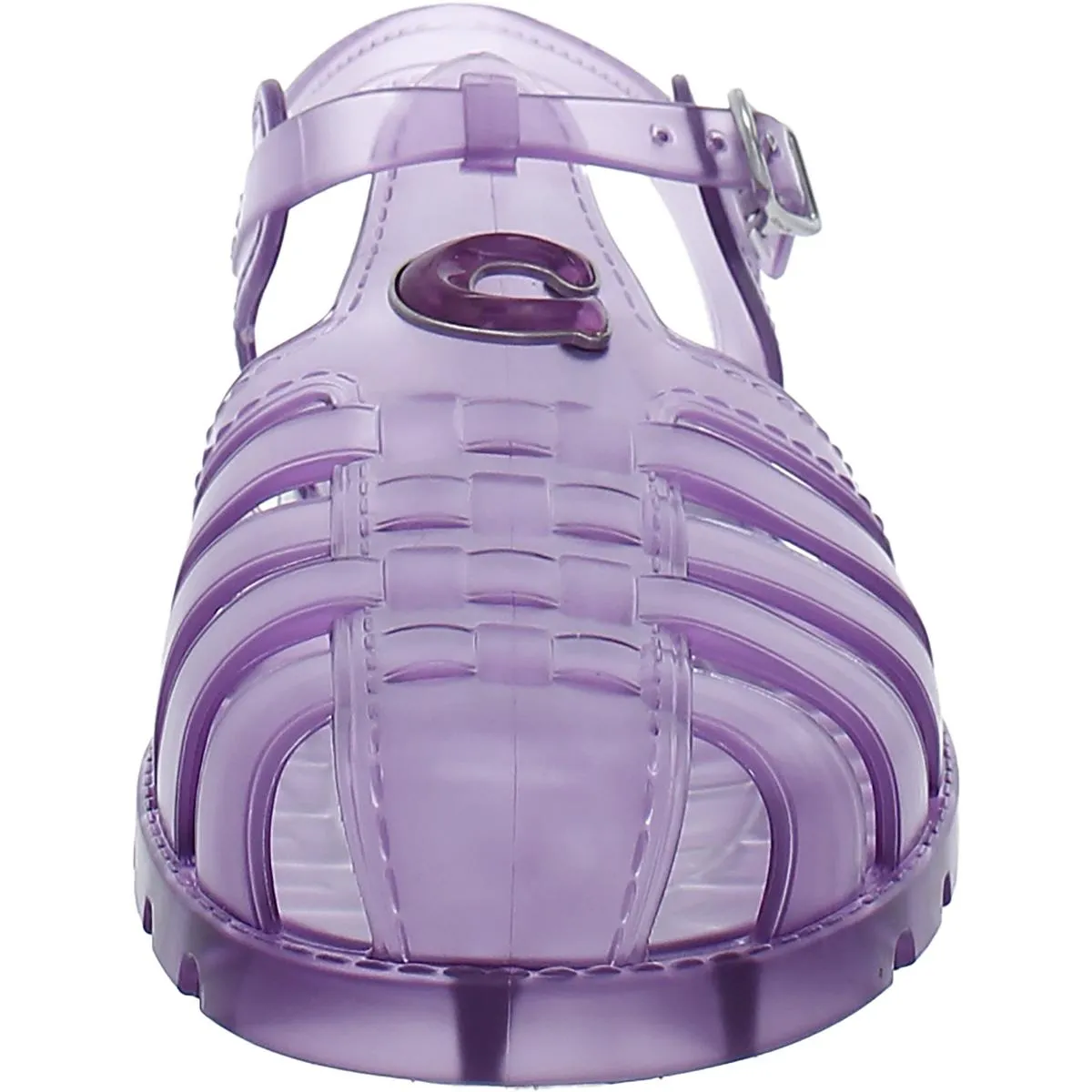 Coach Womens Logo Caged Jelly Sandals