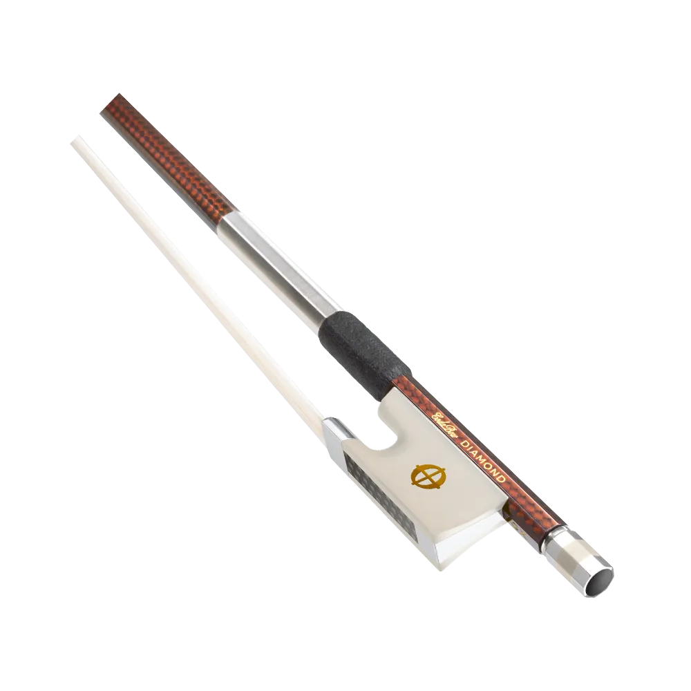 CodaBow Diamond GX (Gold Level) Violin Bow with Xebony Alabaster Frog