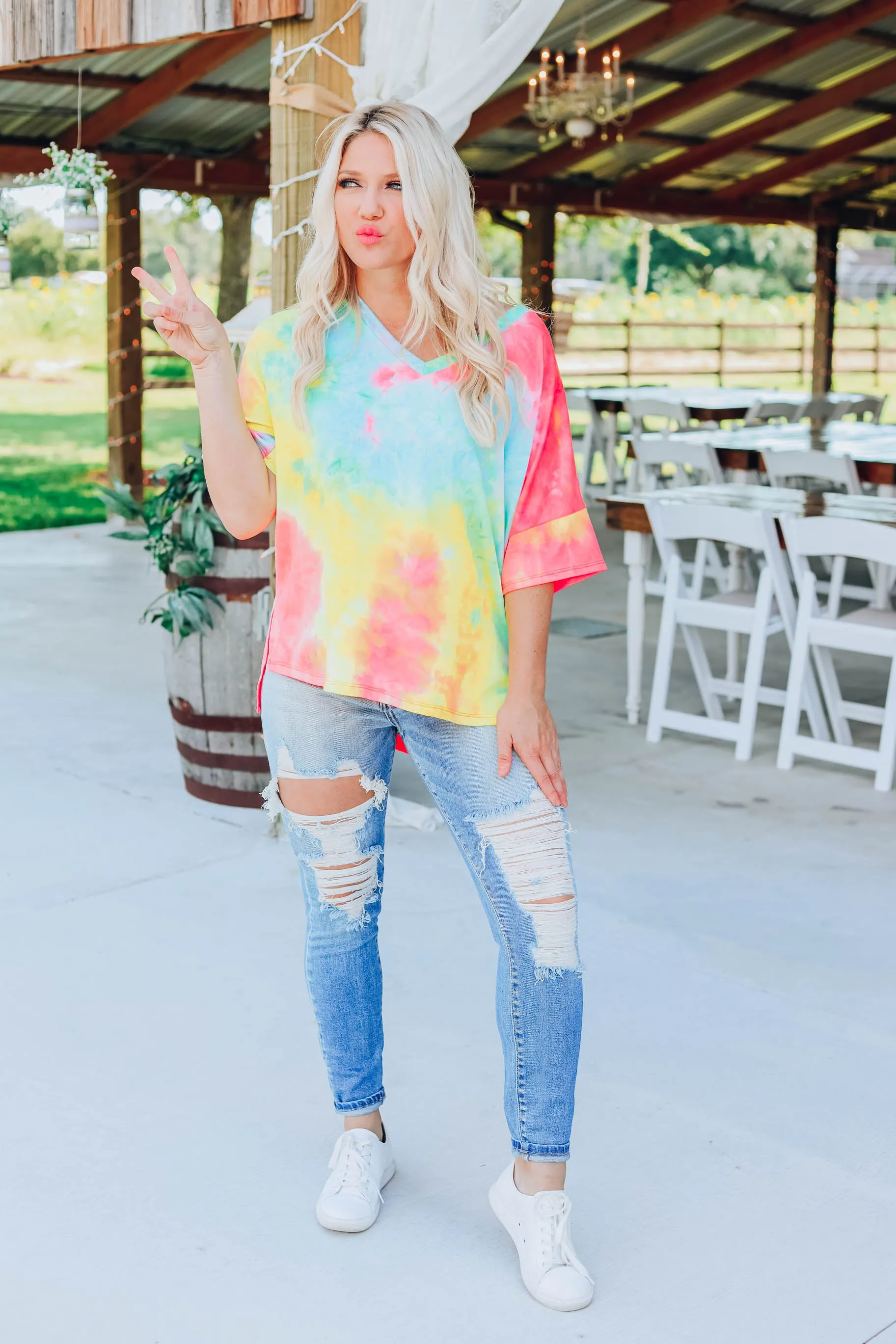 Color The World Neon Top