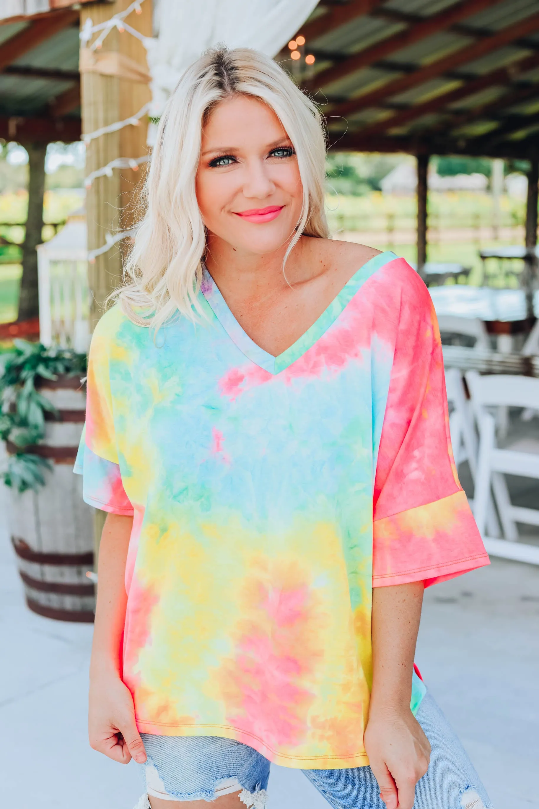 Color The World Neon Top