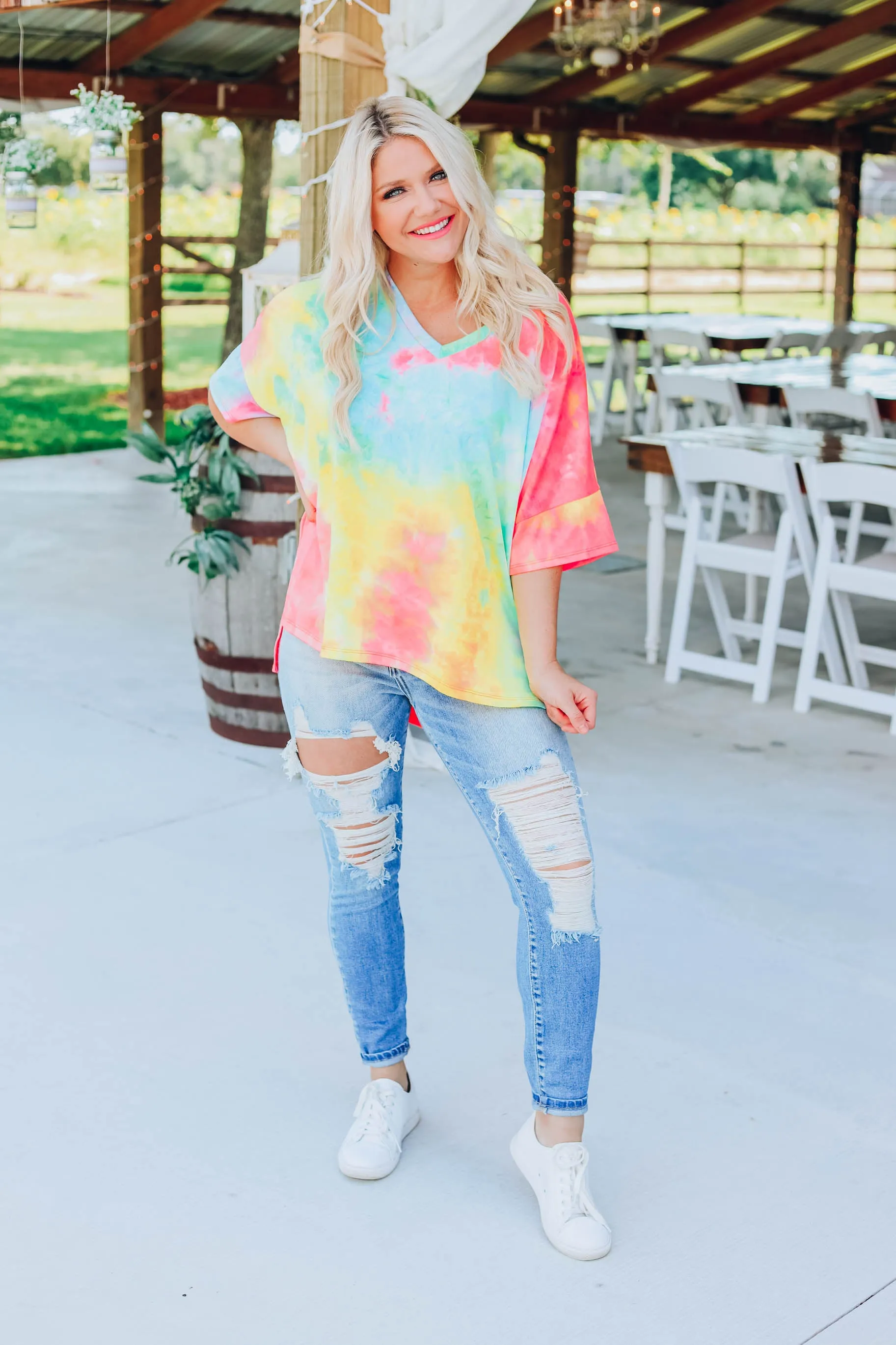 Color The World Neon Top