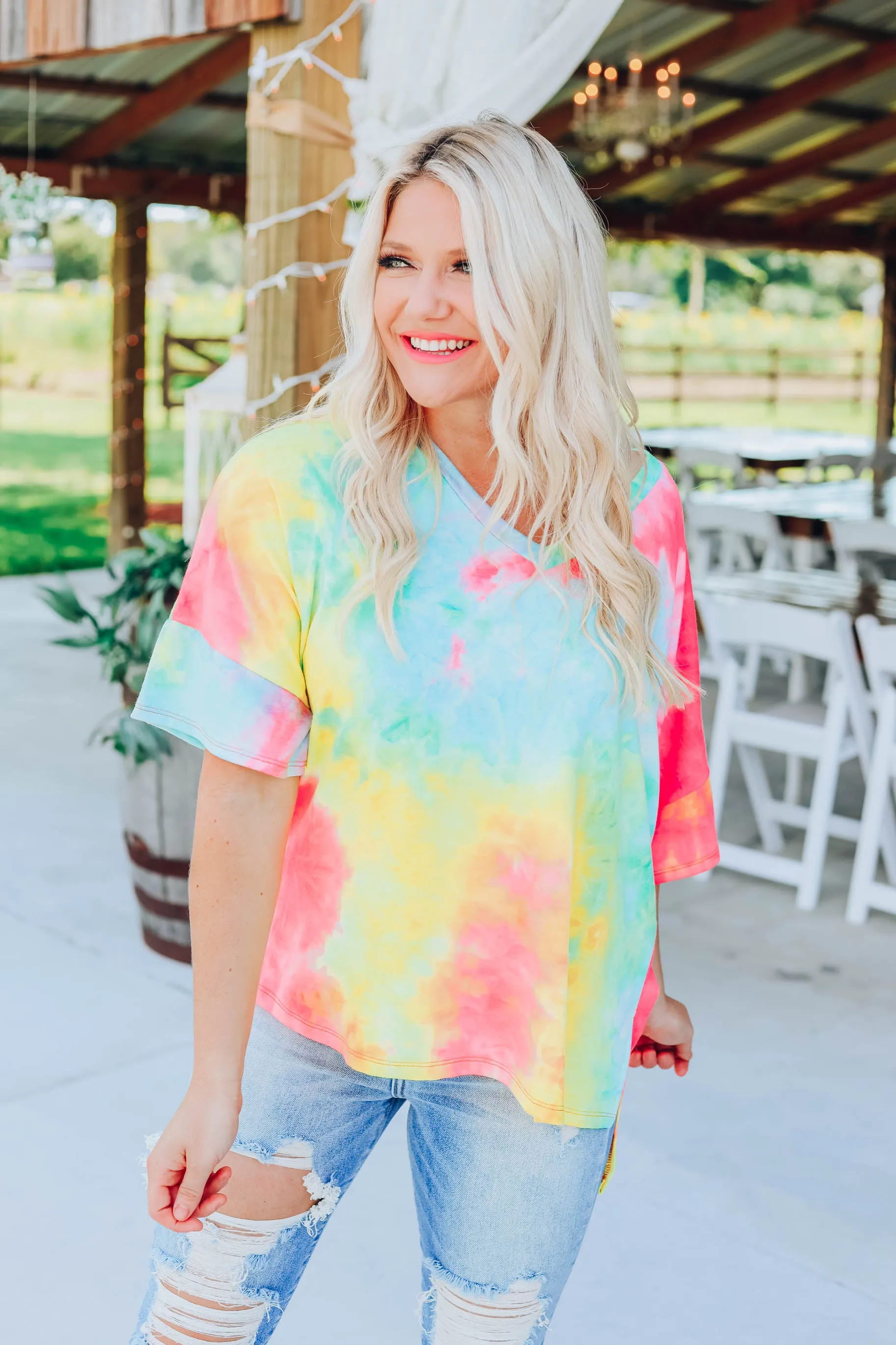 Color The World Neon Top