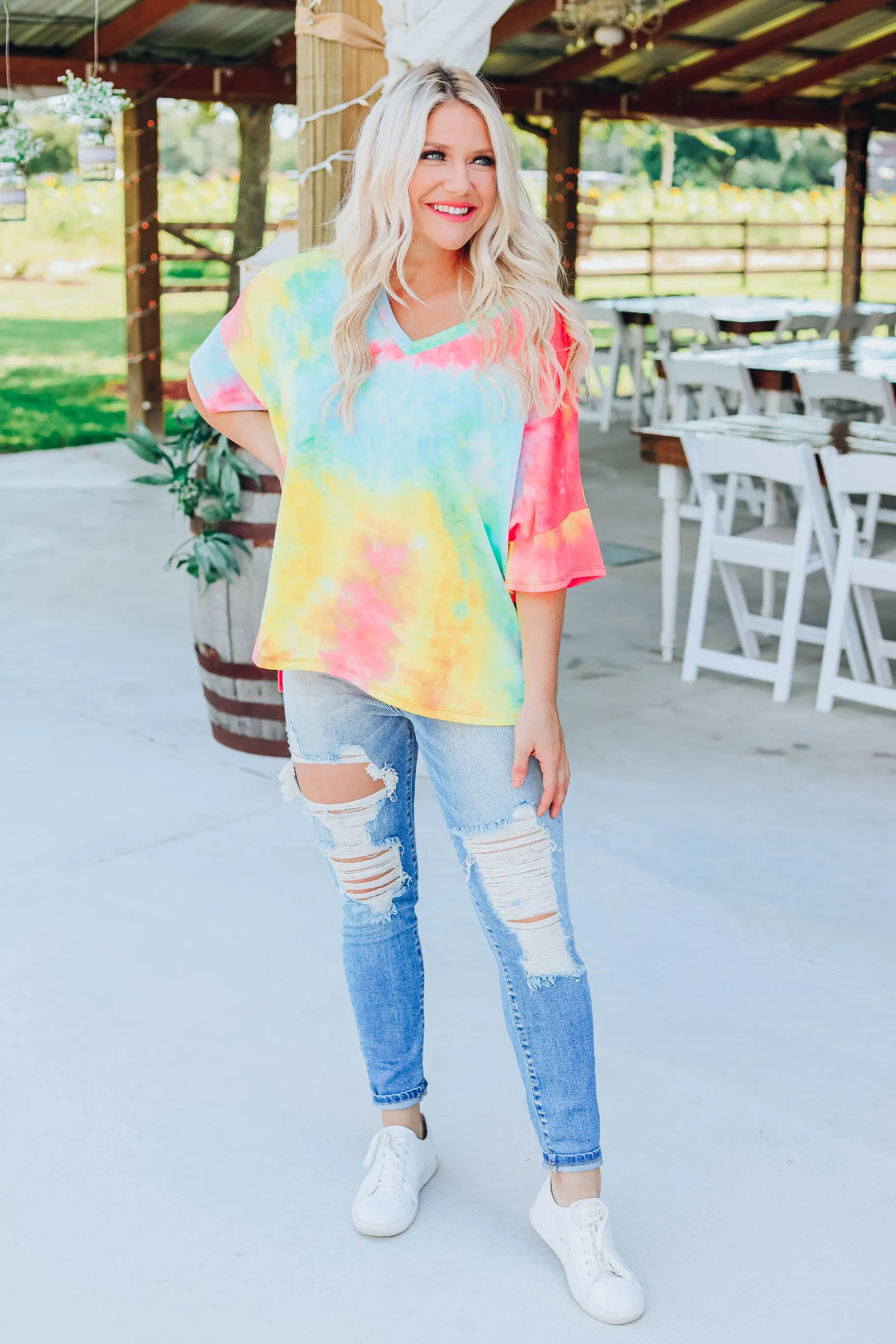 Color The World Neon Top