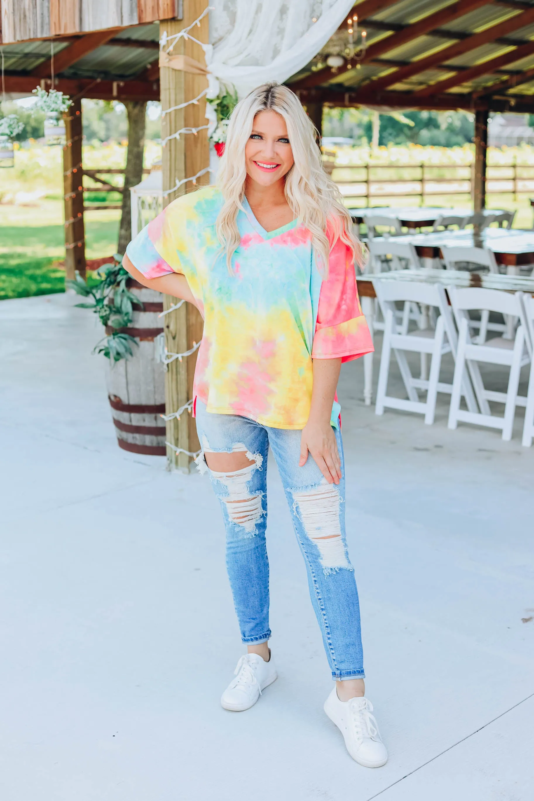 Color The World Neon Top