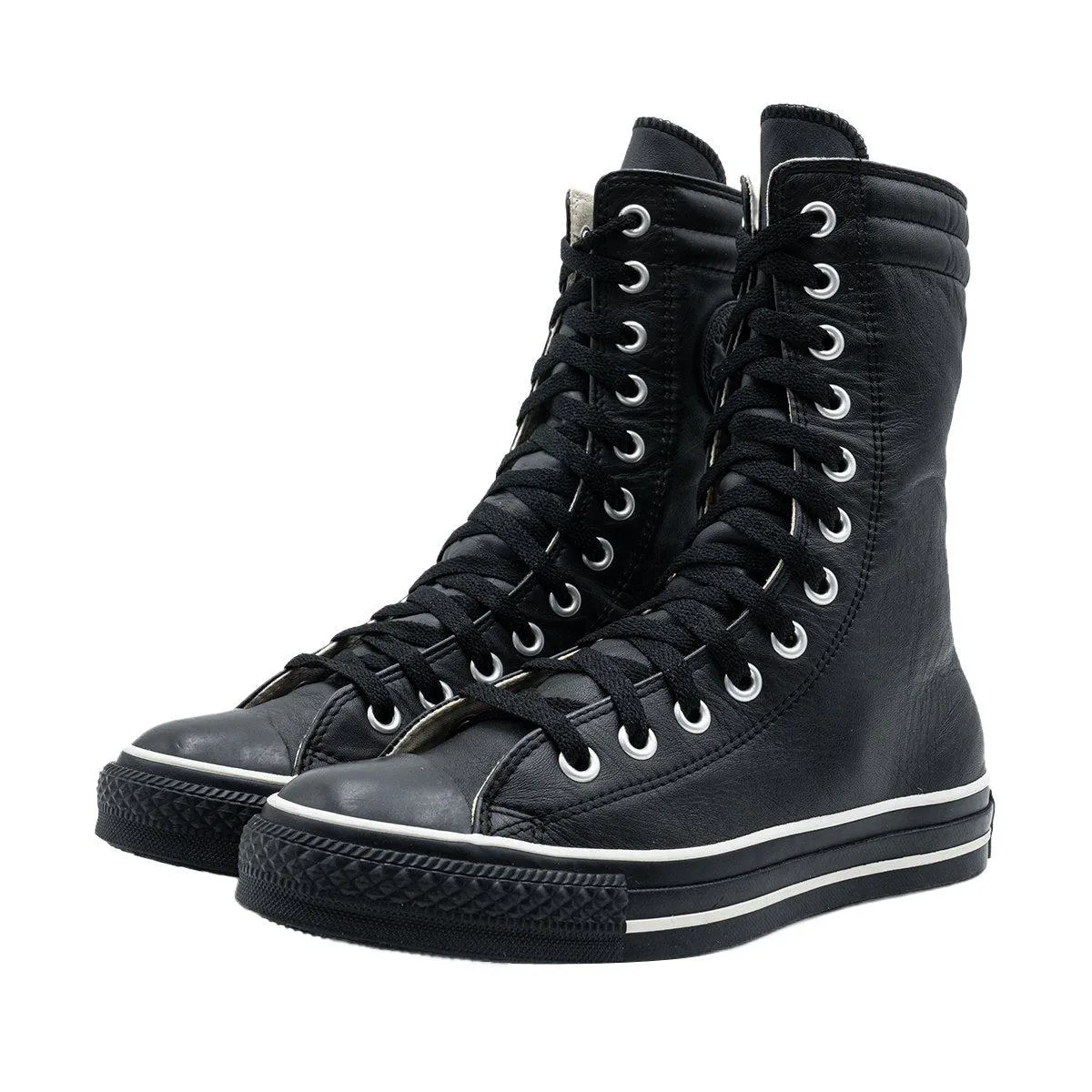 Converse Chuck Taylor Extra High-Top Sneakers Leather Black Colour For Women