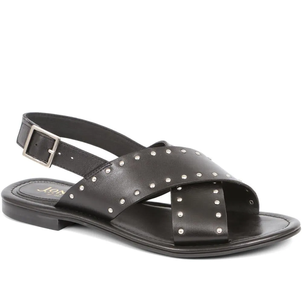 Cross Over Studded Sandals - ELDA / 323 390